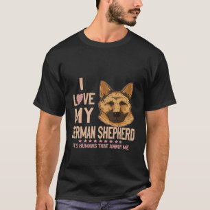 GSD055 - Ik hou van mijn Duitse herder Het zijn me T-shirt