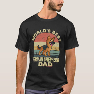 GSD088 - De beste Duitse Vintage van Shepherd Dad T-shirt