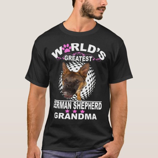 GSD088 - De grootste Duitse herder ter wereld T-shirt (Voorkant)