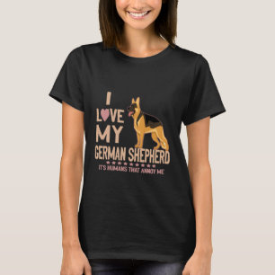 GSD119 - Ik hou van mijn Duitse herder Het zijn me T-shirt