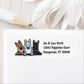 GSD Black White en Tan Simple Etiket (Insitu)