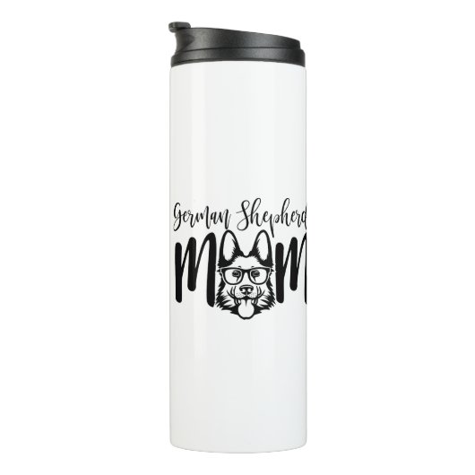 GSD German Shepherd Mam op Thermosbeker (Geroteerd rechts)