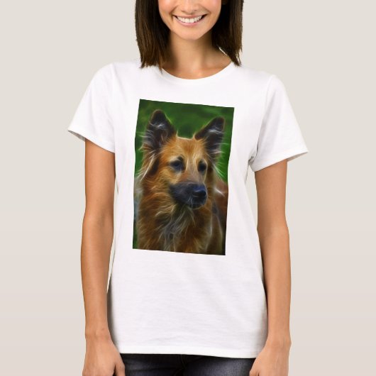 GSD German Shepherd pic T-shirt (Voorkant)