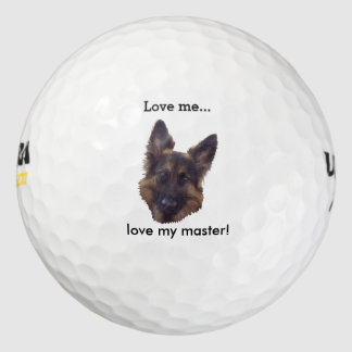 GSD Golf Ball: "Hou van mij, hou van mijn meester" Golfballen