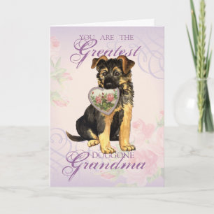 GSD Heart Grandma Kaart