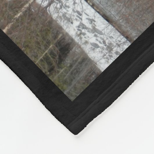 GSD in wintersneeuw Fleece Deken (Hoek)