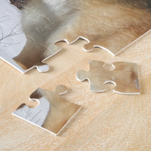 GSD in wintersneeuw Legpuzzel (Zijkant)