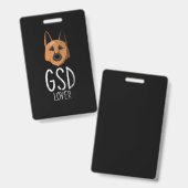 GSD Lover Badge (Voor- en achterkant)