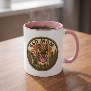 GSD Moeder Koffiemok   Duitse Herder Moeder Cadeau Mok