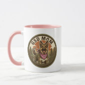 GSD Moeder Koffiemok | Duitse Herder Moeder Cadeau Mok (Links)