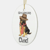 GSD Pap Keramisch Ornament (Links)