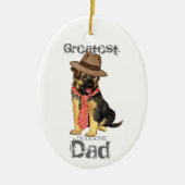 GSD Pap Keramisch Ornament (Voorkant)