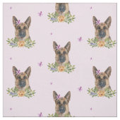 GSD roze floraal Stof (Swatch)