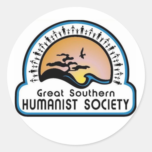 GSHS-banner Ronde Sticker (Voorkant)