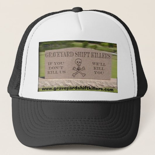 gsktombstone, www.graveyardshiftkillers.com trucker pet (Voorkant)