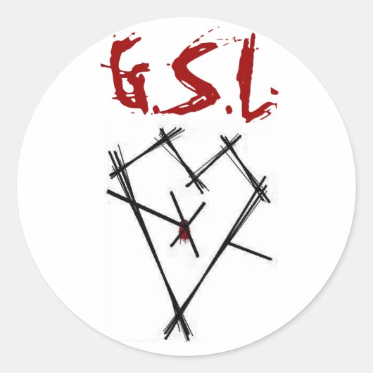 GSL-Sticker Ronde Sticker (Voorkant)