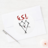 GSL-Sticker Ronde Sticker (Envelop)