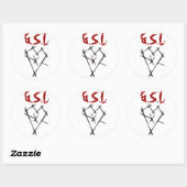 GSL-Sticker Ronde Sticker (Vel)