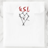 GSL-Sticker Ronde Sticker (Tas)