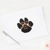 gsmd naam paw ovale sticker (Envelop)