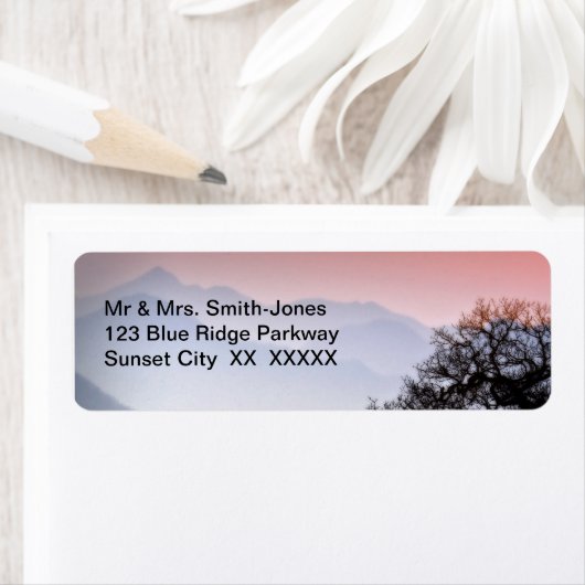 GSMNP Sunset Blue Ridge Parkway Reisfotografie Etiket (Insitu)