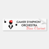 GSO Bass Clarinet Bumpersticker (Voorkant)
