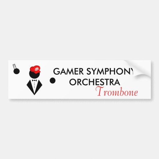 GSO Trombone Bumpersticker (Voorkant)
