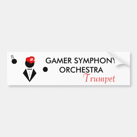 GSO Trumpeter Bumpersticker (Voorkant)