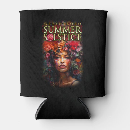 GSO Zomer Solstice Festival 2023 Zwart Souvenir Blikjeskoeler (Voorkant)