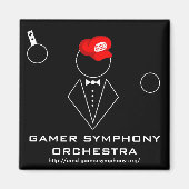 GSO zwart magneet vierkant (Voorkant)