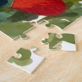 GSP bezorgt rode rozen op Valentijnsdag Legpuzzel (Zijkant)