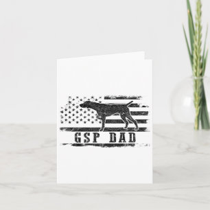 GSP Dad USA Amerikaanse vlag Duitse kortharige pun Kaart