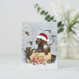 Gsp ,Dog Kerstmas Briefkaart