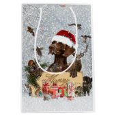 Gsp ,Dog Kerstmas Medium Cadeauzakje (Voorkant)