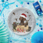 Gsp ,Dog Kerstmas Papieren Bordje (Feest)