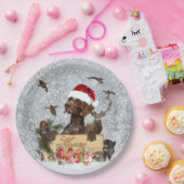 Gsp ,Dog Kerstmas Papieren Bordje (Feest)
