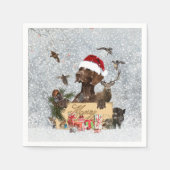 Gsp ,Dog Kerstmas Servet (Voorkant)