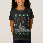 GSP Duits Kortharige Pointer Merry Christmas Ugl T-shirt (Voorkant)