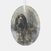 GSP, Duitse kortharige aanwijzer Glas Ornament (Voorkant links)