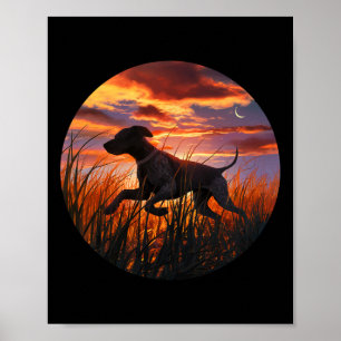 GSP Duitse kortharige pointer GSP jachthonden Poster