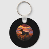 GSP Duitse kortharige pointer GSP jachthonden Sleutelhanger (Voorkant)