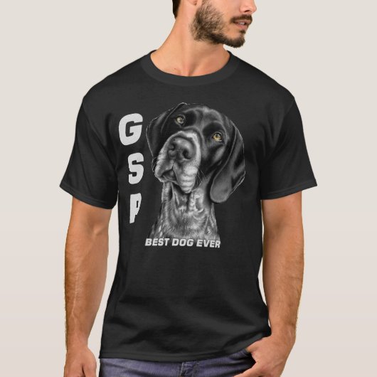 GSP German Short Haired Pointer Dog Mom Dad Best T-shirt (Voorkant)