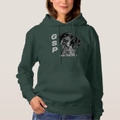 GSP German Short Hazard Pointer Dog Mam Pap Best Hoodie (Voorkant)