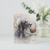 GSP Hunting Art – Precision, Passion, and Pheasant Briefkaart (Staand voorkant)
