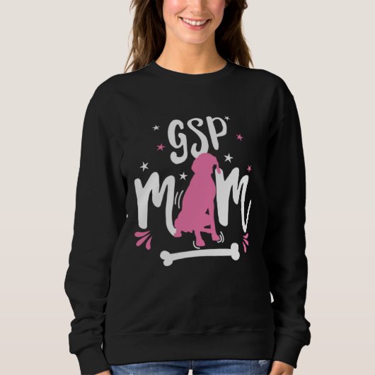GSP Mom German Shorthaired Pointer hunting Dog Mom Trui (Voorkant)