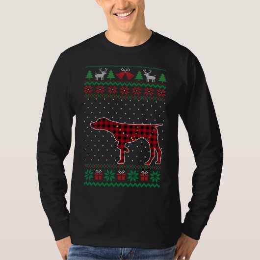 GSP Red Pset Buffalo Funny Ugly KerstSweater T-shirt (Voorkant)