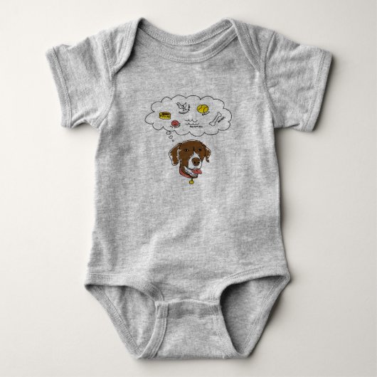 GSP Thoughts Baby Jersey Bodysuit (Voorkant)
