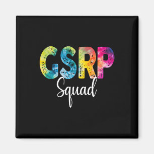 Gsrp Squad Tie Dye Terug naar school Vrouwen Waard Magneet