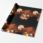Gstromende Halloween Pumpkin Cadeaupapier (Uitgerold)