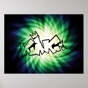 Gstromende King Graffiti Poster